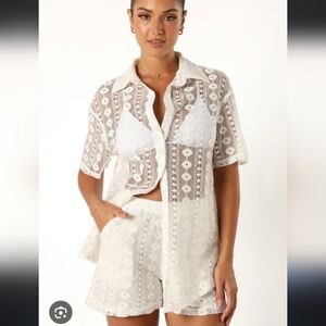 Petal & Pup Eden Cotton Lace Shirt